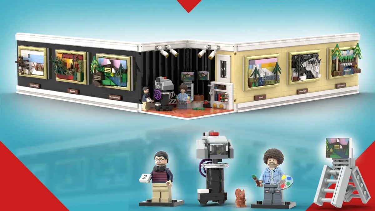 Bob Ross tribute would be right at home in LEGO Ideas