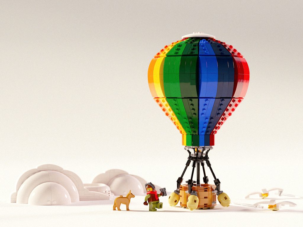 LEGO Bricklink series 8 hot air balloon fan design 1 1024x768