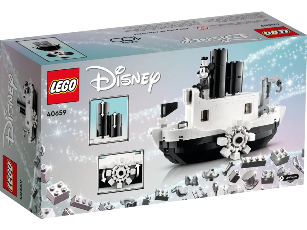 LEGO Disney 40659 Mini Steamboat Willie box back 1024x769