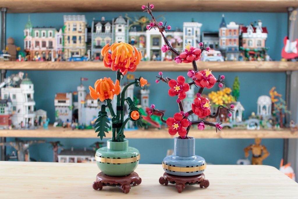 LEGO Botanicals 10368 Chrysanthemum 10369 Plum Blossom critique 1 1024x683