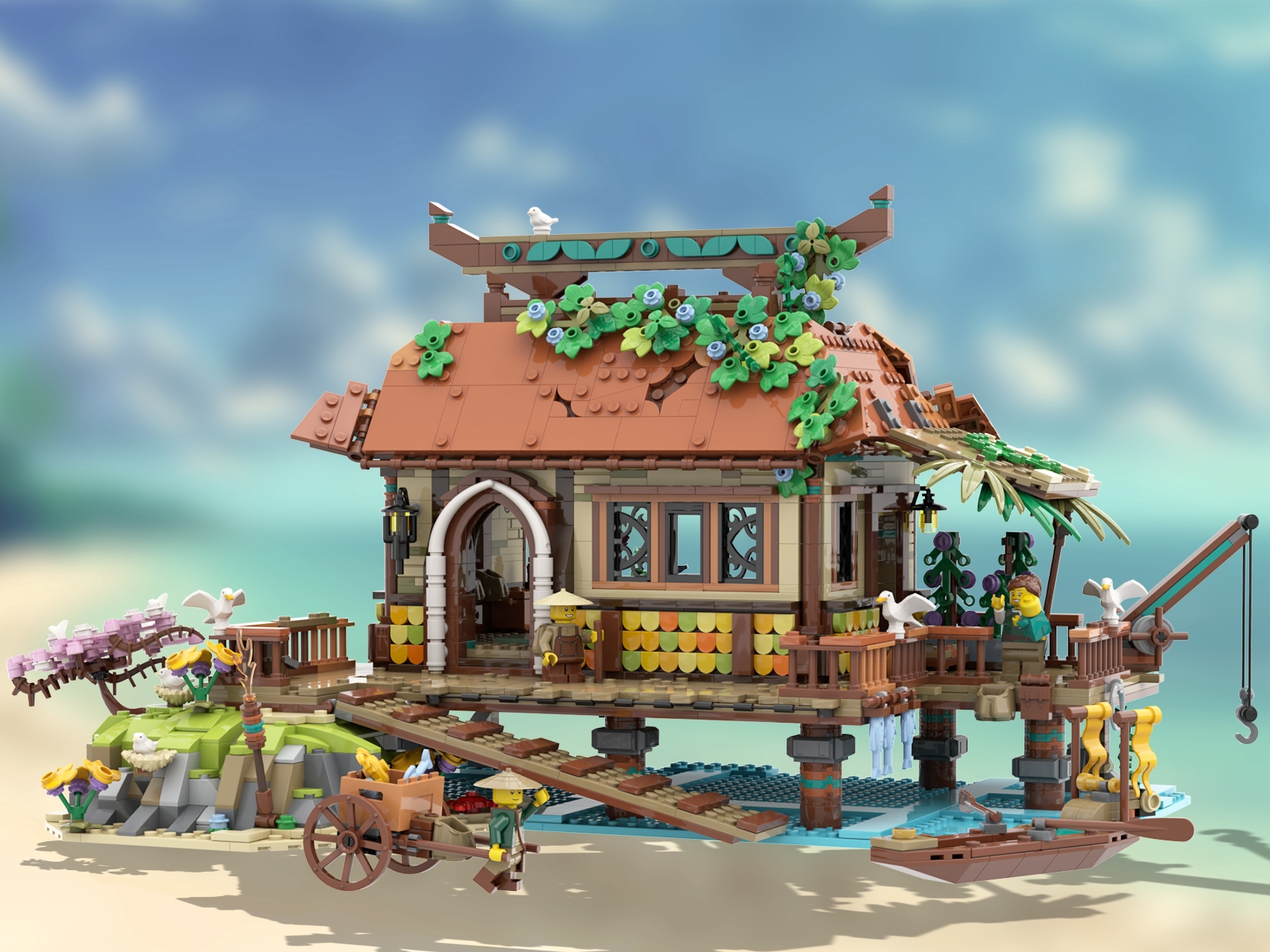 lego bricklink series ocean house hanwas
