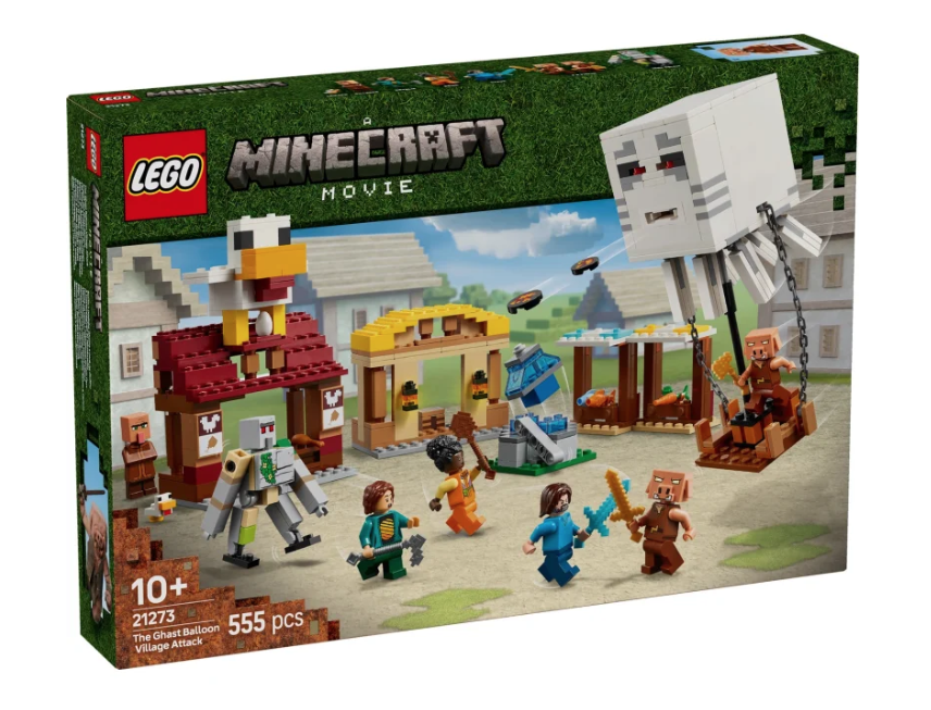 LEGO Minecraft 21273 The Ghast Balloon Village Attack box front