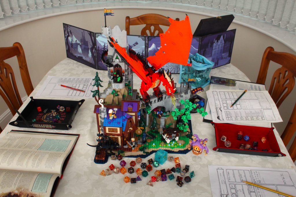 LEGO Ideas 21348 red dragons tale dungeons and dragons review CLOSER edited 1024x683