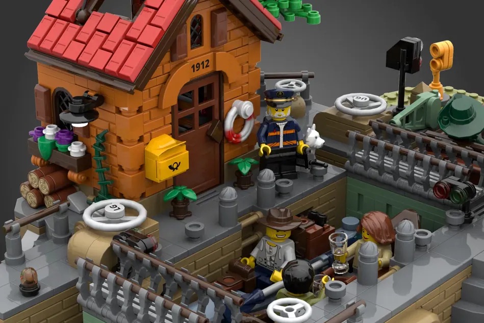 LEGO Ideas Working Canal Lock 8