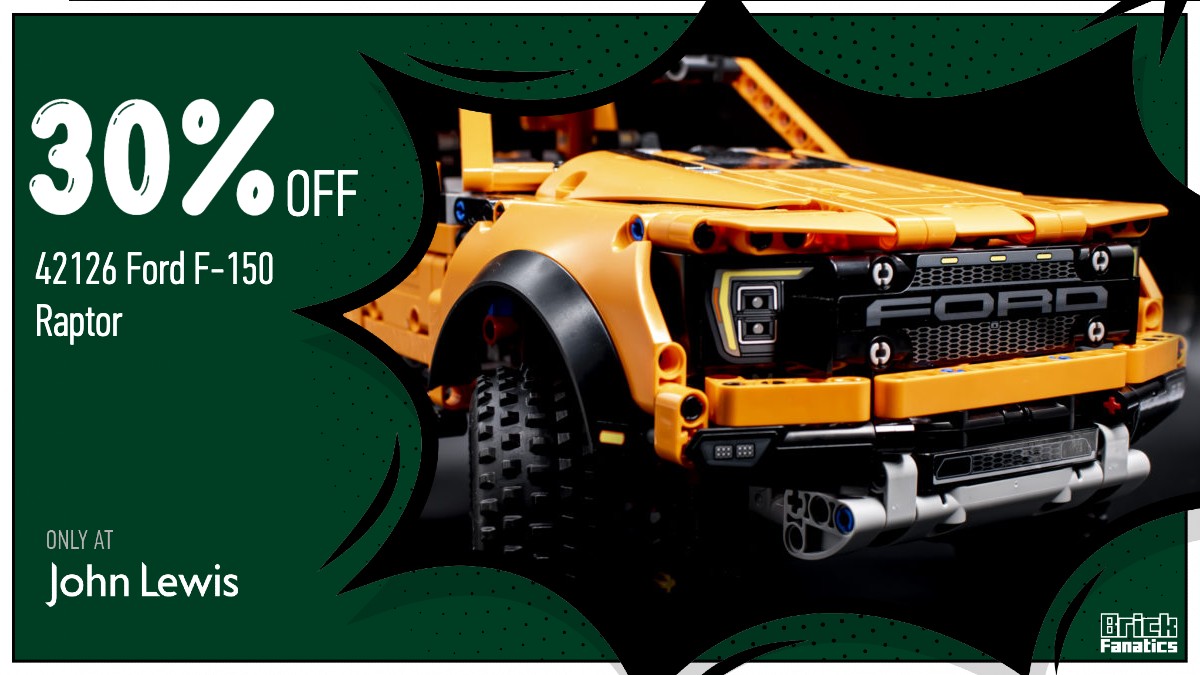 Race to John Lewis to grab 30% off your copy of 42126 Ford F-150 Raptor