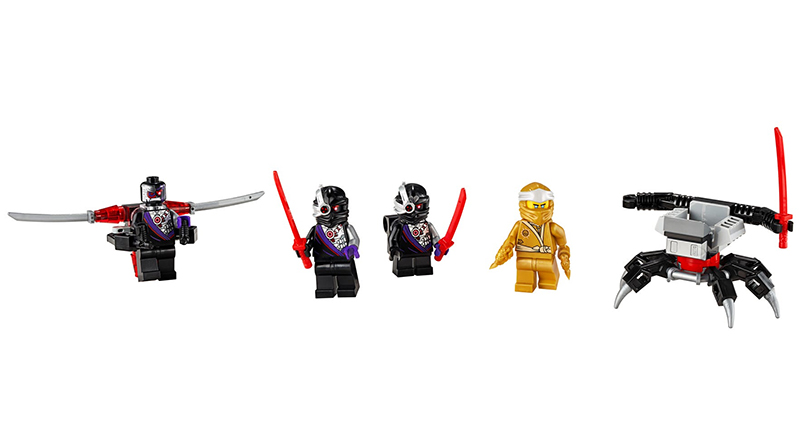LEGO NINJAGO 40374 Golden Zane Minifigure Accessory Set revealed