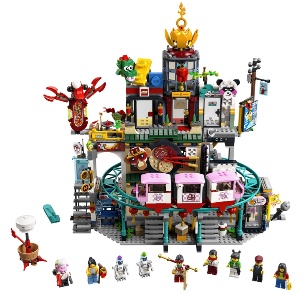 LEGO Monkie Kid 80036 The City of Lanterns contents 1024x998