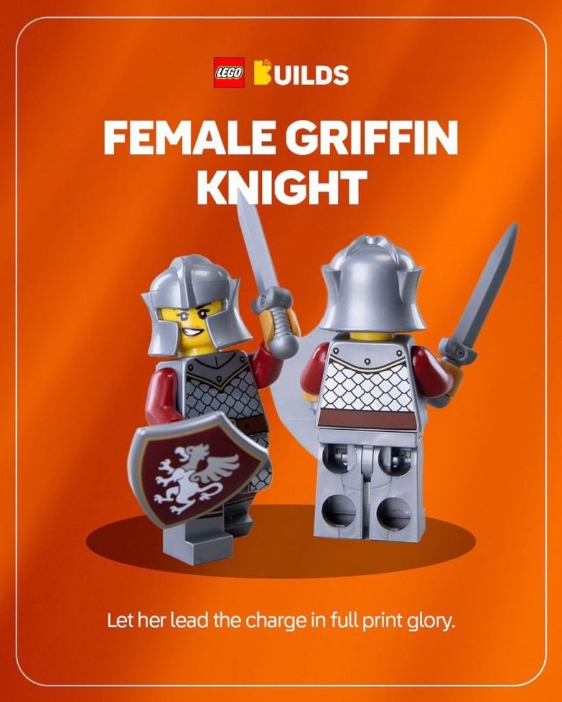 LEGO Ideas 21358 Minifigure Vending Machine Female Griffin Knight 819x1024