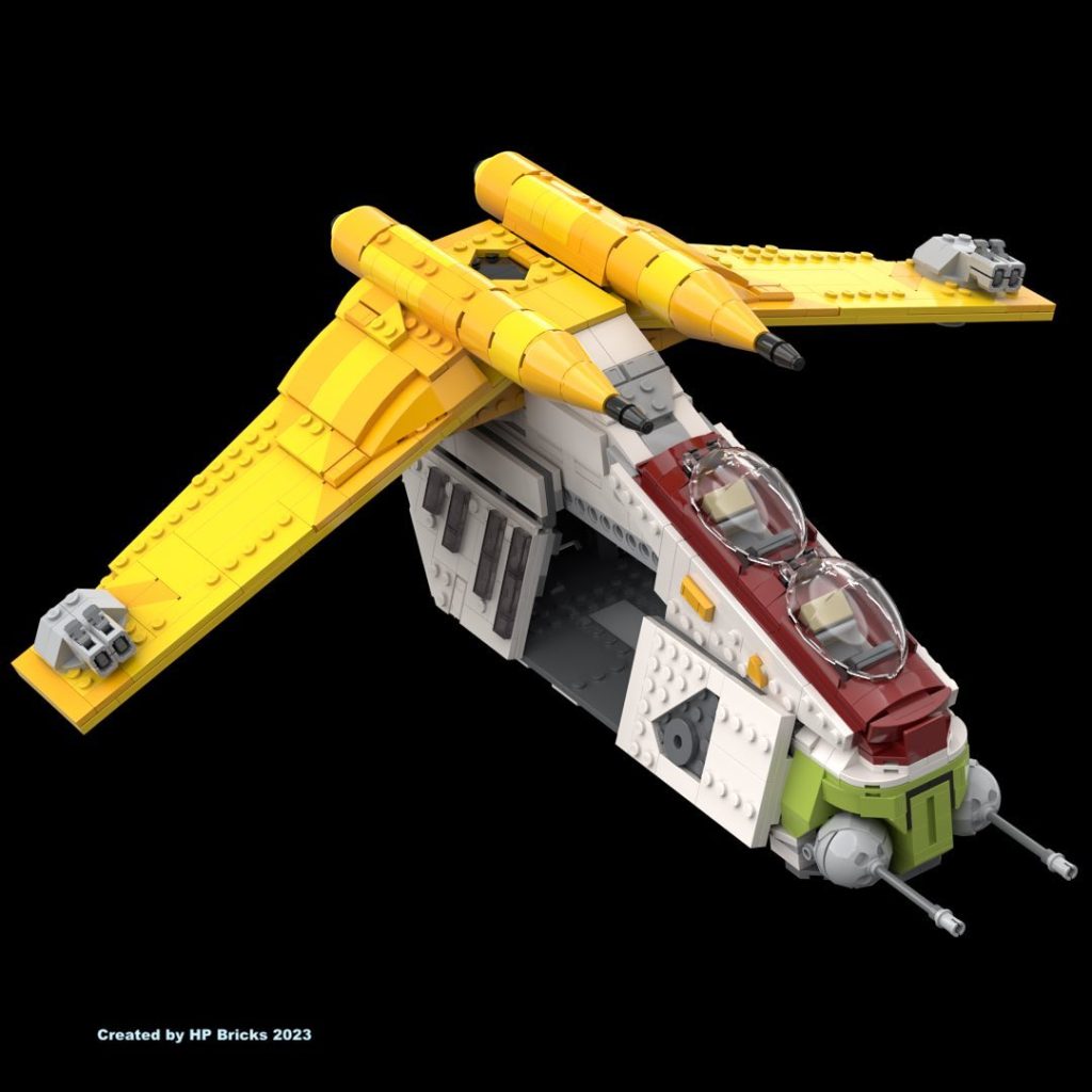 HP BRICKS LEGO Star Wars 75354 Coruscant Guard Gunship recolour mod 3 1024x1024