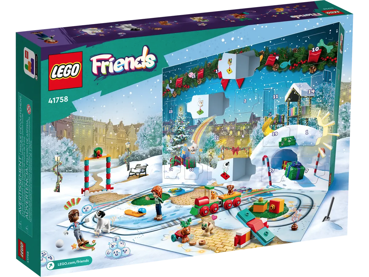 LEGO Friends 41748 LEGO Friends Advent Calendar 2023 box back