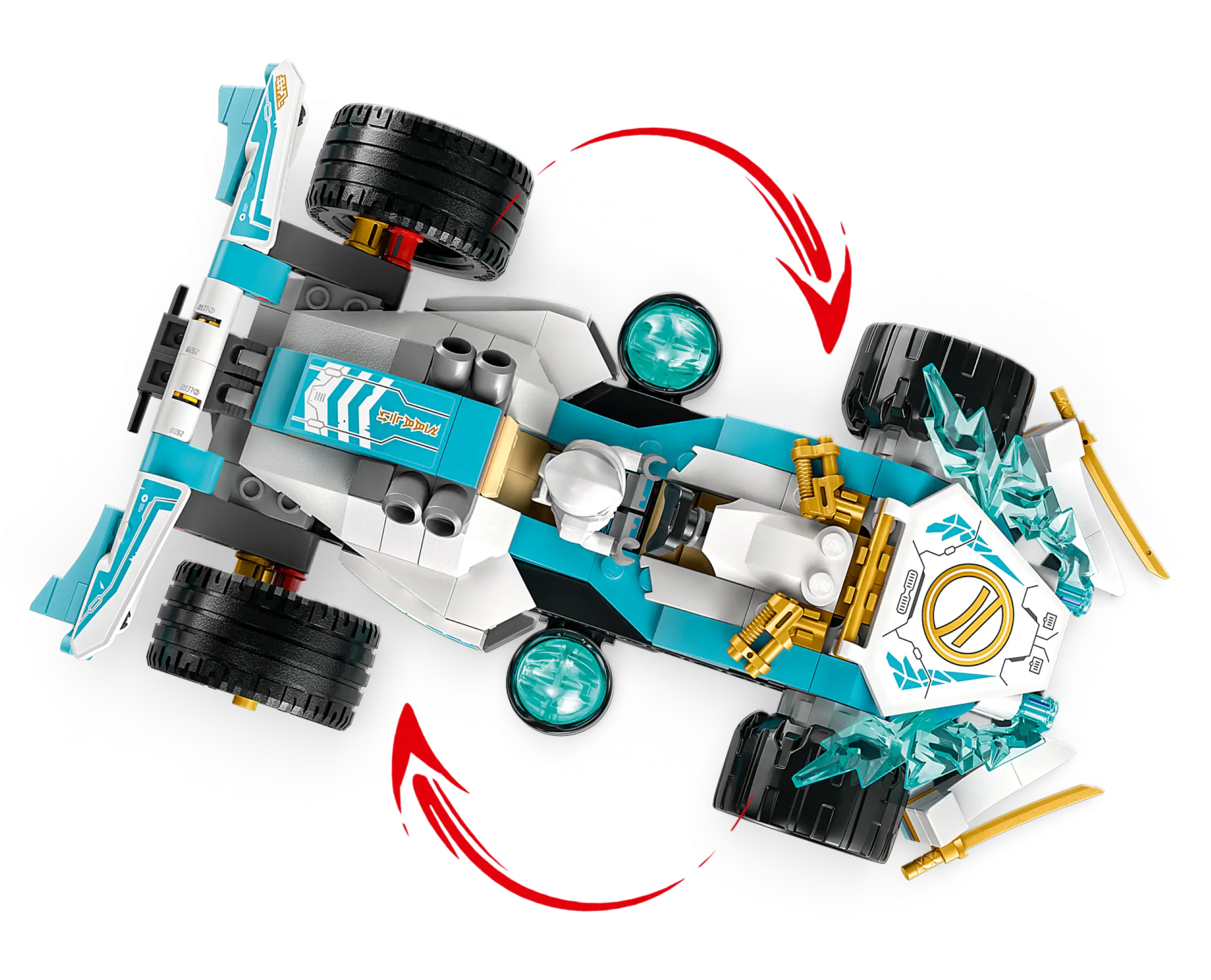 LEGO NINJAGO 71791 Zanes Dragon Power Spinjitzu Race Car 5