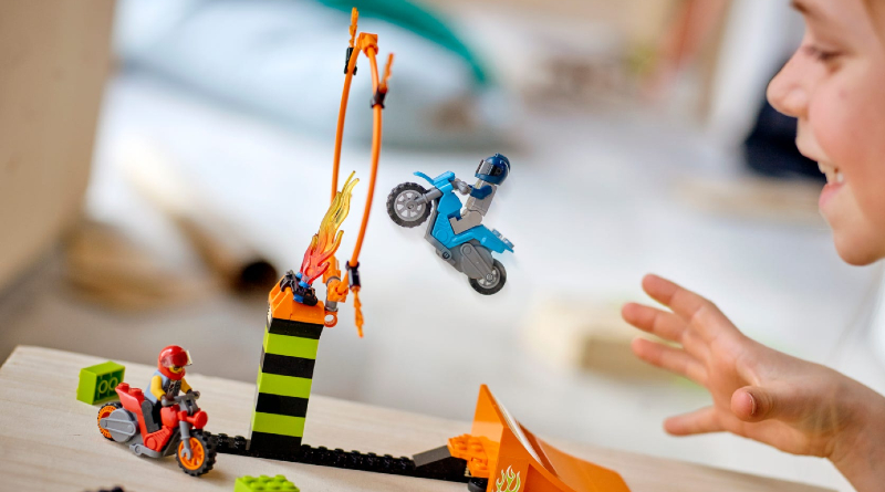 A LEGO CITY Stuntz set features a returning character