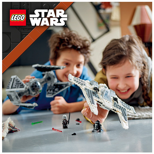 LEGO Star Wars 75348 Mandalorian Fang Fighter VS TIE Interceptor Lifestyle