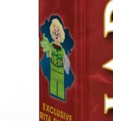 LEGO Harry Potter character encylopedia rita skeeter minifigure Close up