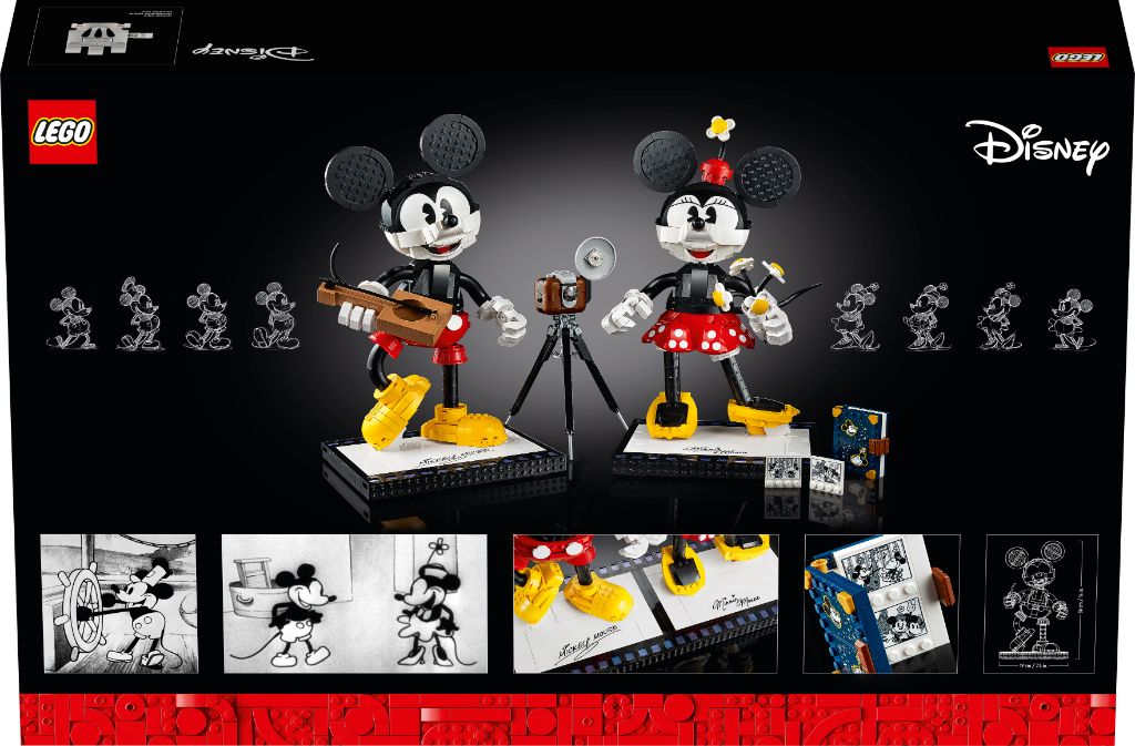LEGO Disney 43179 Mickey Mouse and Minnie Mouse Buildable Characters 16