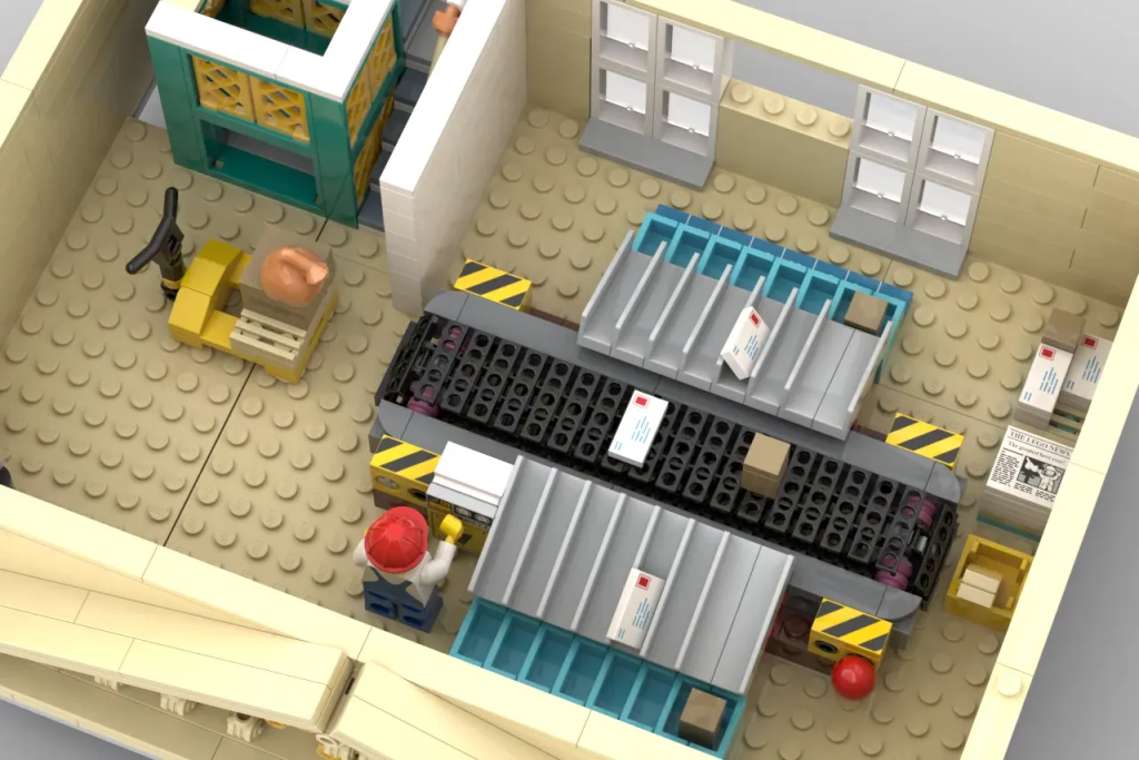 LEGO Ideas Modular Post Office in Neoclassical Style 12 1024x683