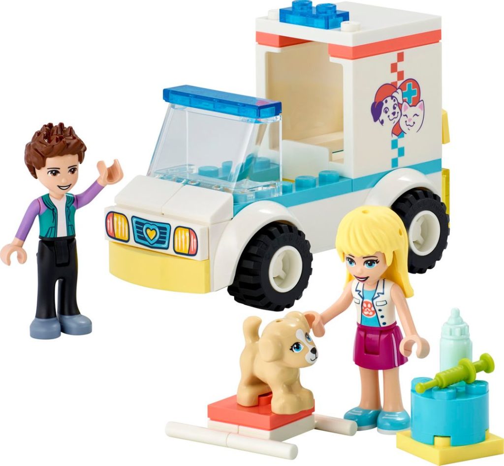 LEGO Friends 41694 Animal Rescue Truck contents 1 1024x948