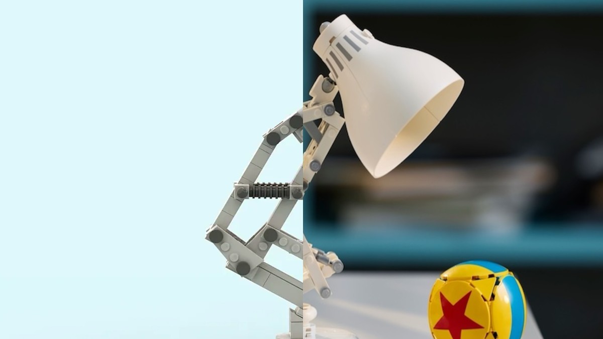Comparing LEGO Ideas 21357 Luxo Jr. to its original fan design