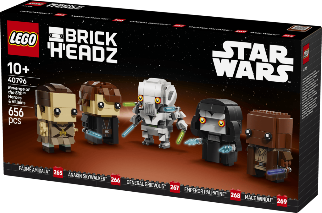 lego star wars 40796 revenge of the sith heroes and villains brickheadz 1 1024x678