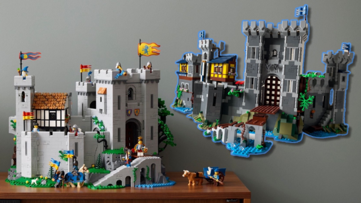 Recreate LEGO ICONS 10305 Lion Knights’ Castle with 31120 Medieval Castle