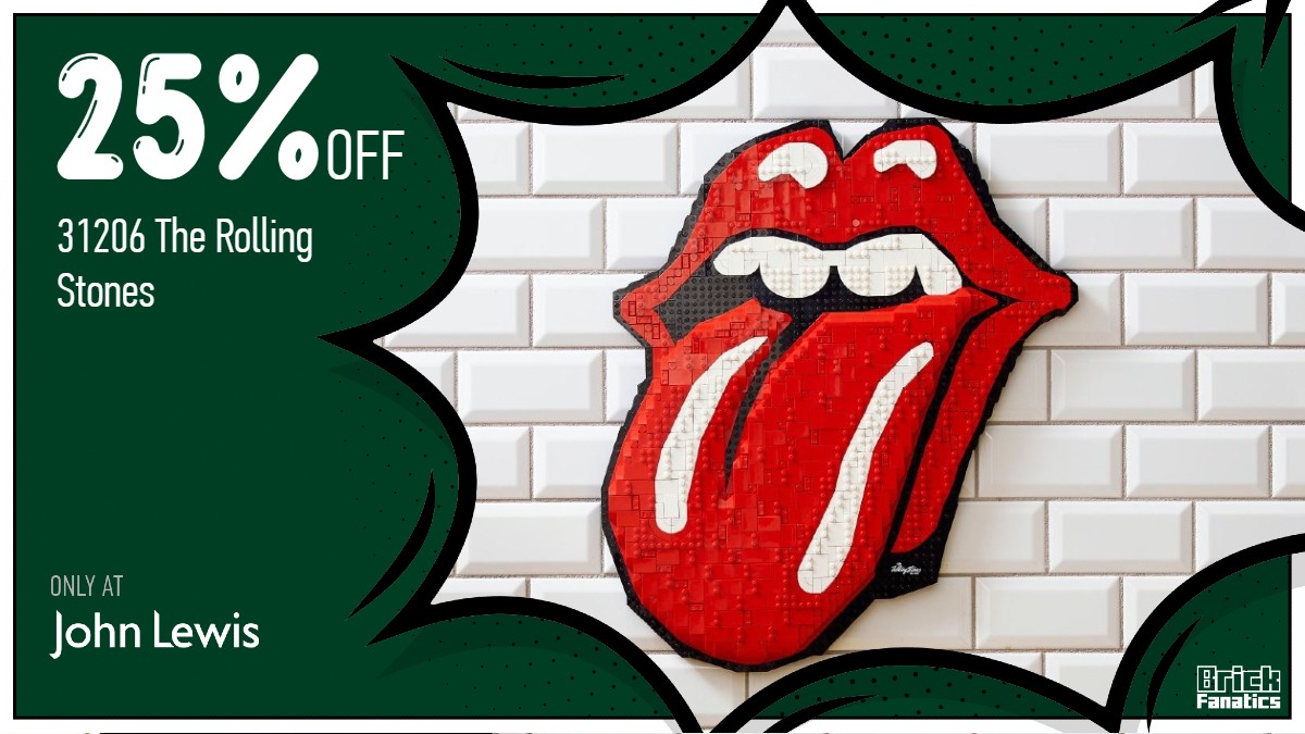 Last chance to save on LEGO Art 31206 The Rolling Stones