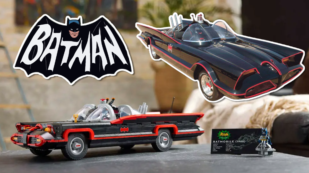 Comparing LEGO Batman Classic TV Series Batmobile to the real vehicle