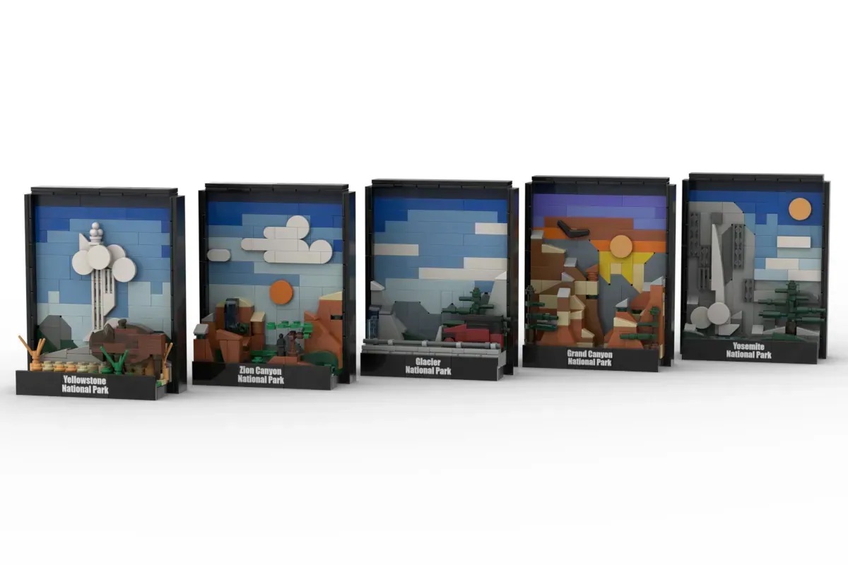 LEGO Ideas Americas National Parks Iconic Postcards