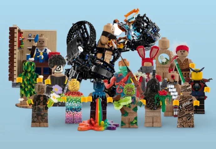 lego originals wooden minifigure customisation