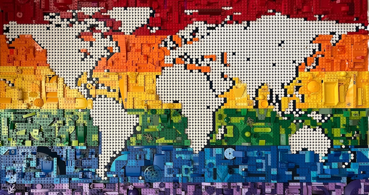 LEGO fan celebrates Pride month with unique creation