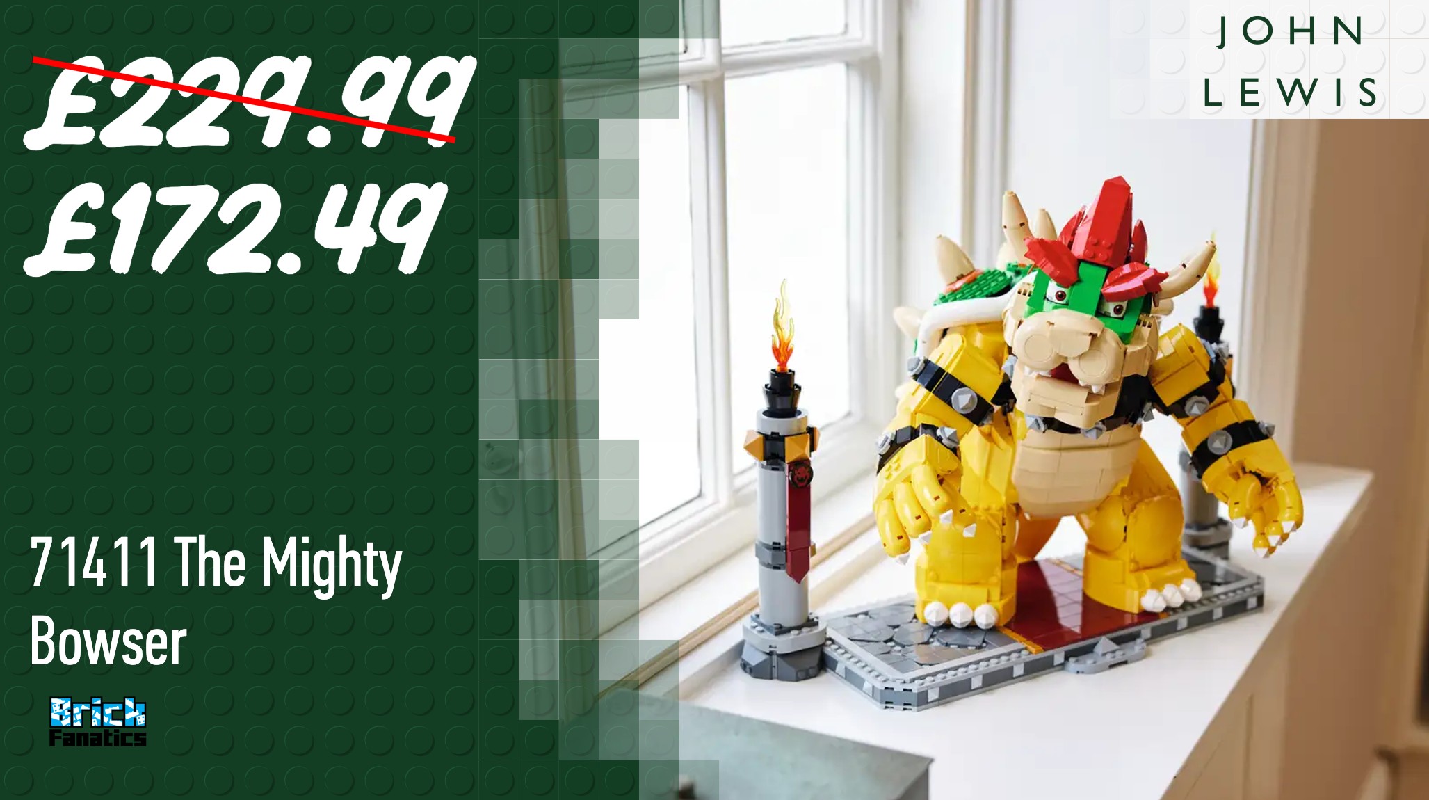 Score a LEGO Super Mario 18+ set for a massive discount at John Lewis