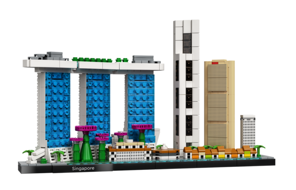 LEGO Architecture 21057 Singapore contents 1024x660
