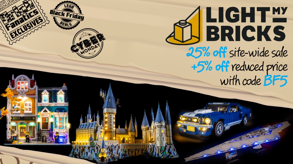 Additional discount on LEGO lighting at Light My Bricks for Black Friday