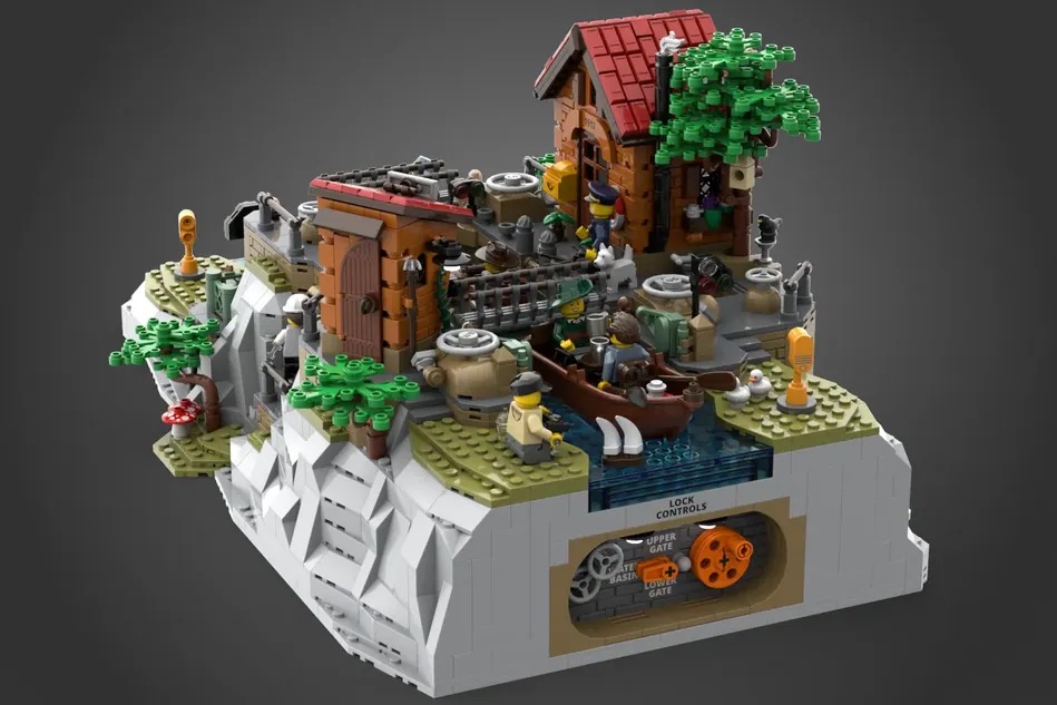 LEGO Ideas Working Canal Lock 3