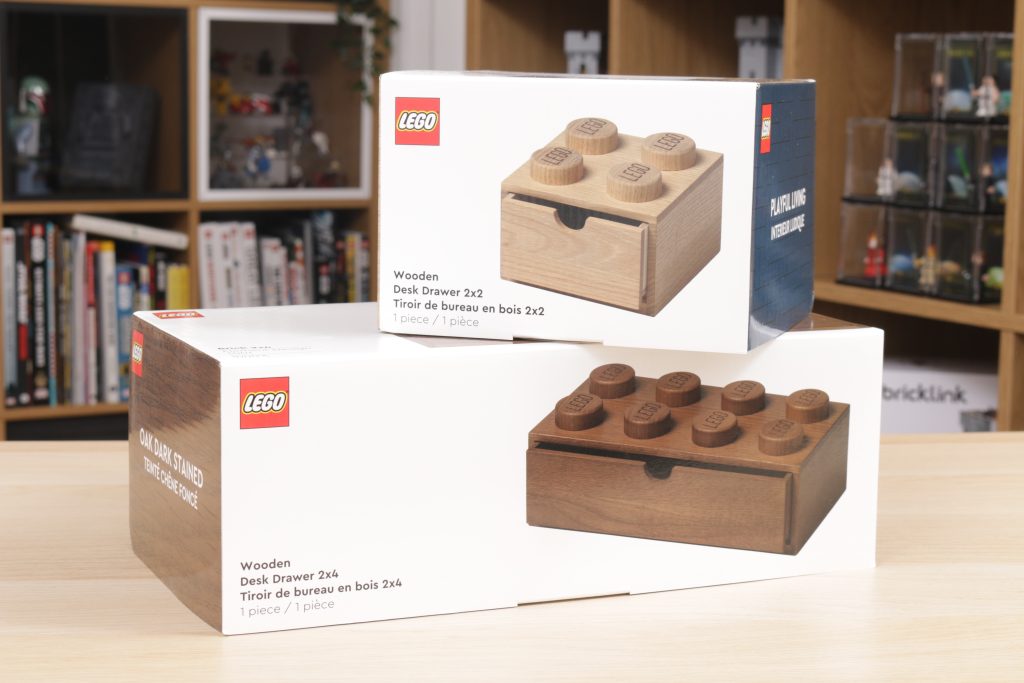 LEGO Room Copenhagen Wooden Desk Drawer 2x2 and 2x4 review 1 1024x683