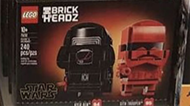 LEGO BrickHeadz Star Wars 75232 Kylo Ren and Sith Trooper found at retail