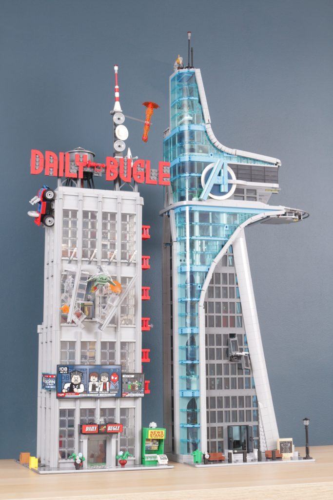 LEGO Marvel 76269 Avengers Tower review andn 76178 Daily Bugle comparison 108 683x1024