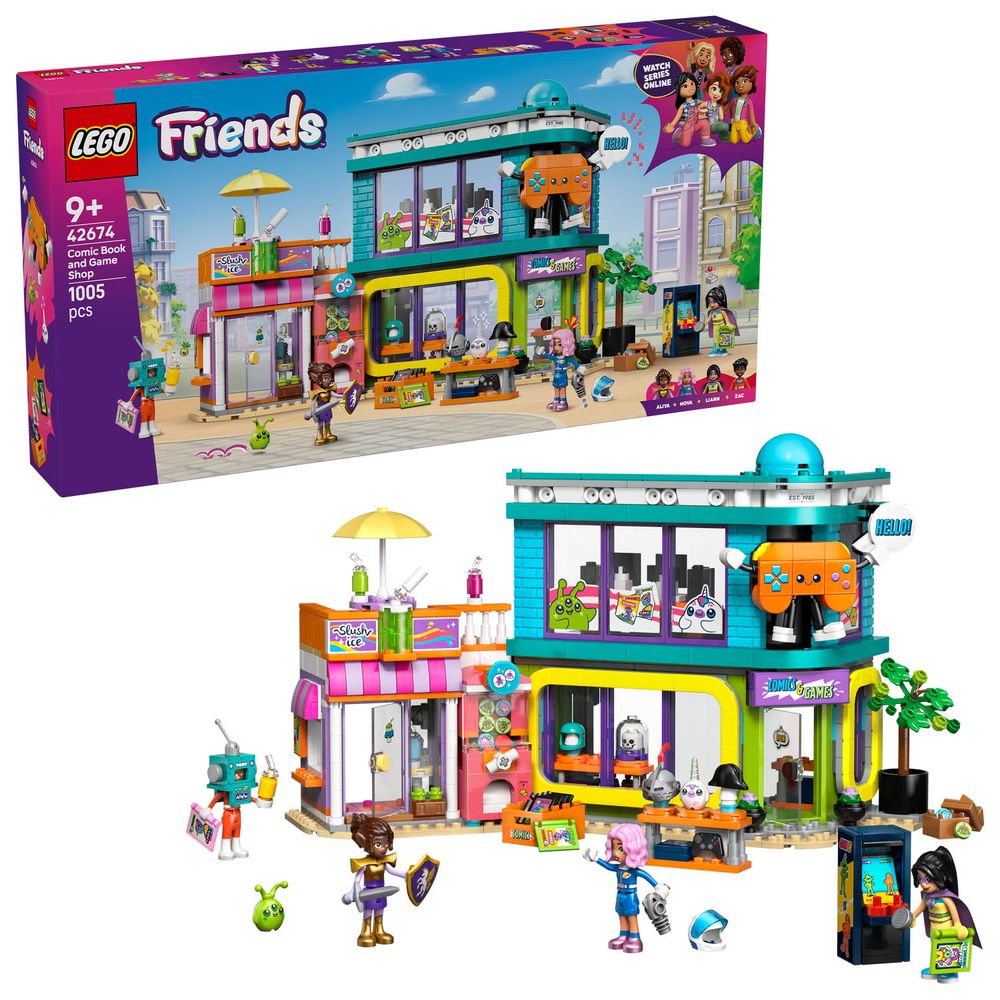 LEGO Friends 42674 Comic Book and Game Shop 8