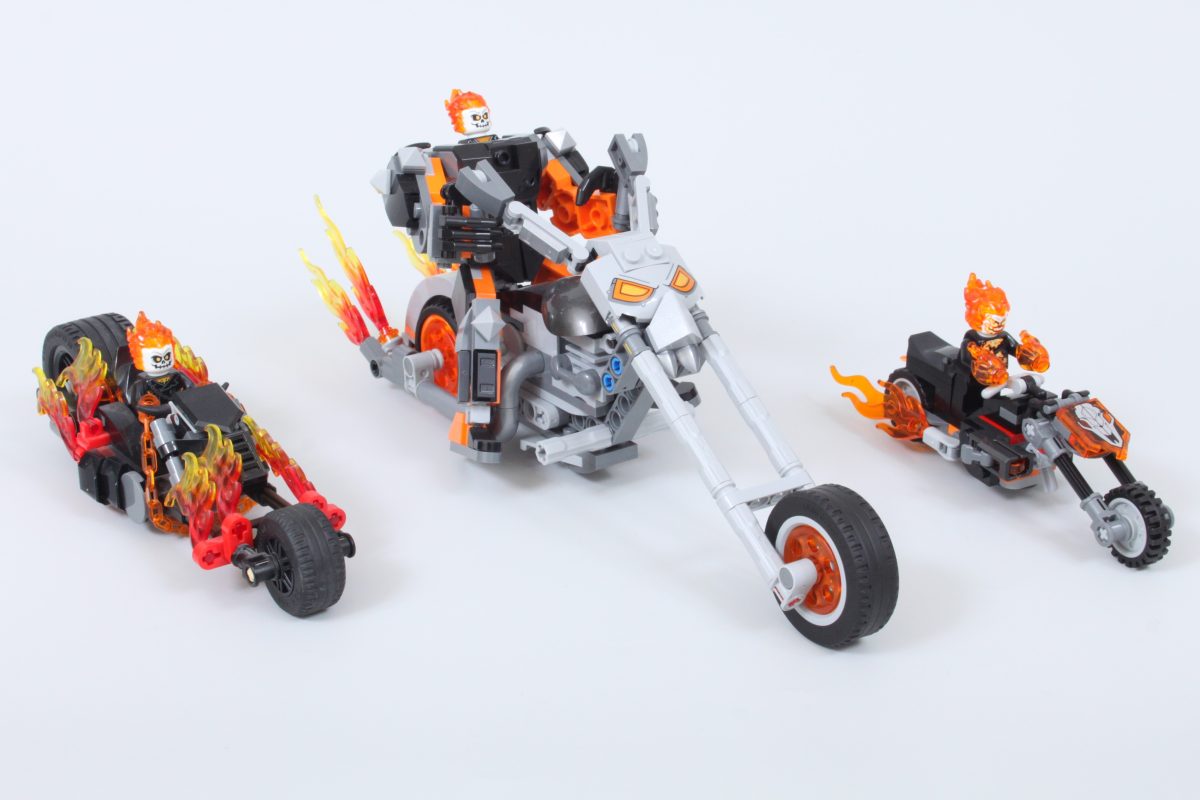 lego marvel 76335 Spider Man vs Ghost Rider Motorcycle evolution 2 1200x800