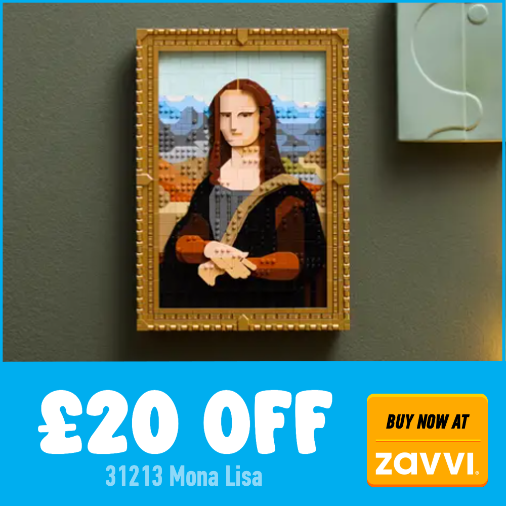 LEGO Art 31213 Mona Lisa Zavvi 20 off deal card