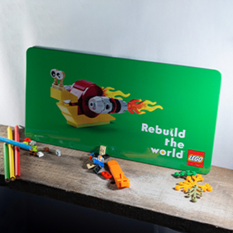 Rebuild the World Tin Sign