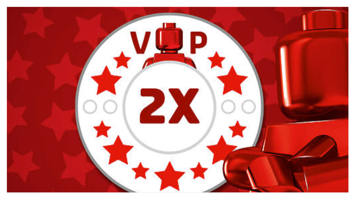 LEGO double VIP points available now in the UK and Europe