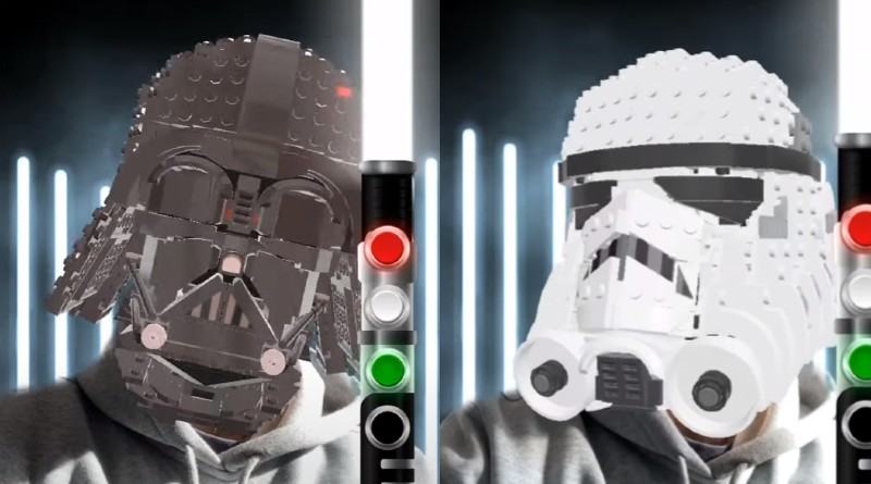 Join the dark side with LEGO Star Wars Helmet Snapchat lenses