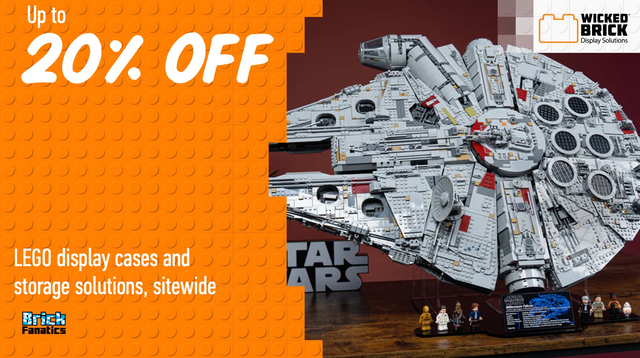 LEGO display case flash sale: Save up to 20% in Wicked Brick's birthday sale