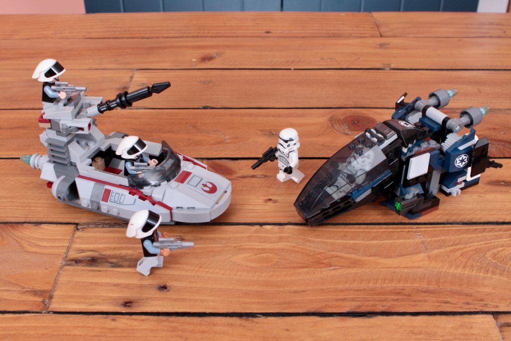 LEGO Star Wars 40755 Imperial Dropship vs. Rebel Scout Speeder review 2 1024x683