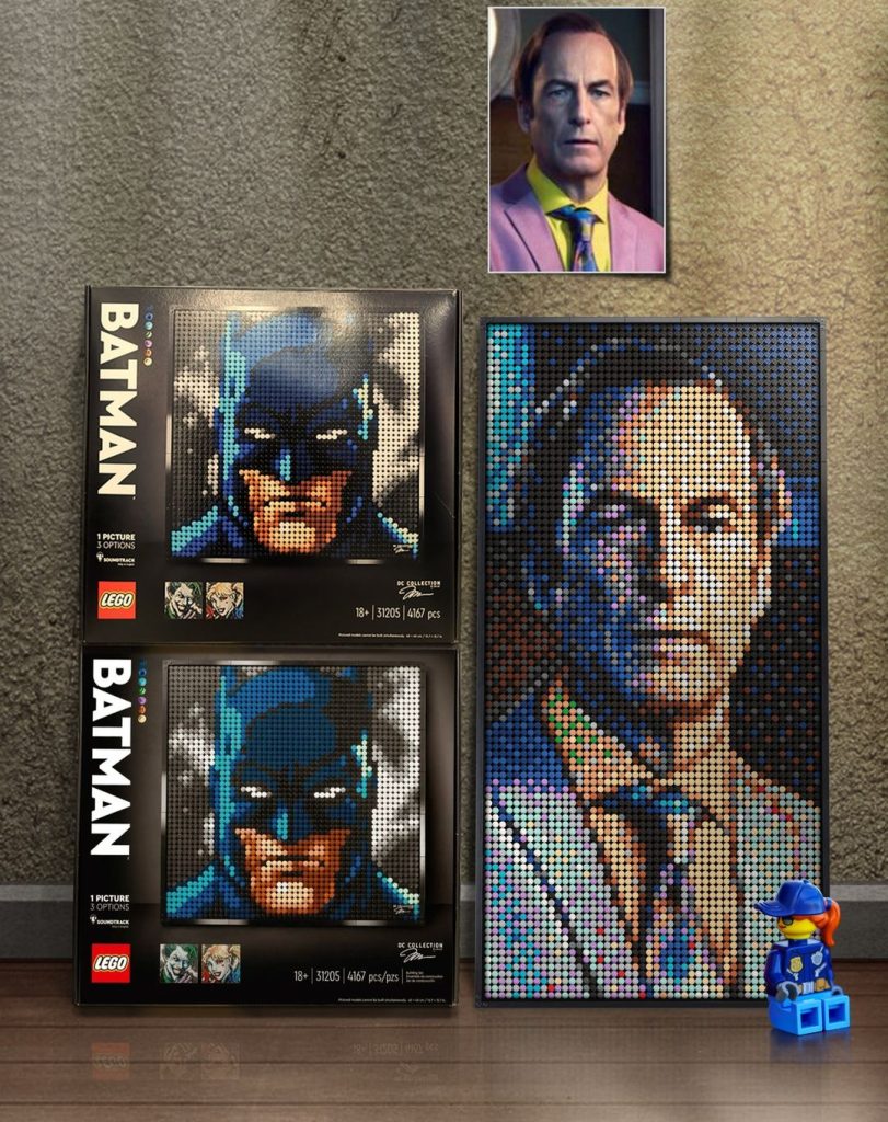 LEGO Art custom Saul Goodman 811x1024