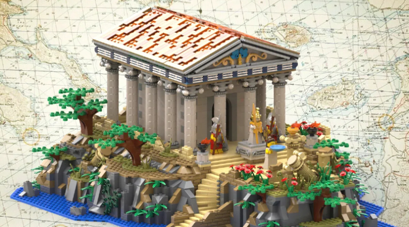 Greek out as a LEGO temple reaches the LEGO Ideas review stage