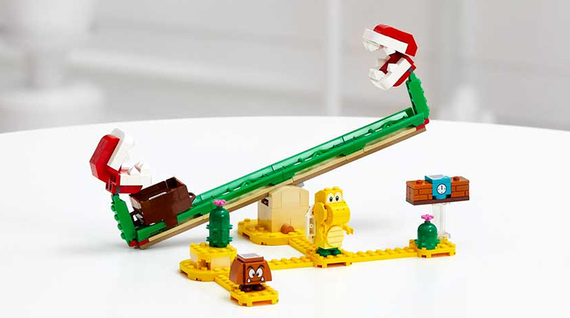 LEGO Super Mario 71366 Piranha Plant Power Slide Expansion Set revealed