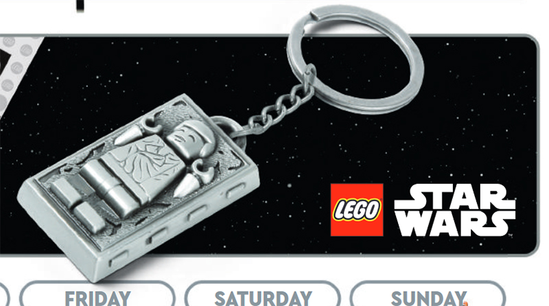 LEGO Star Wars metal Carbonite key chain revealed