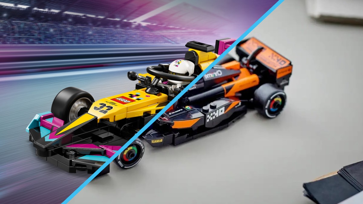 Comparing LEGO Speed Champions F1 ACADEMY car to 2025's original 10