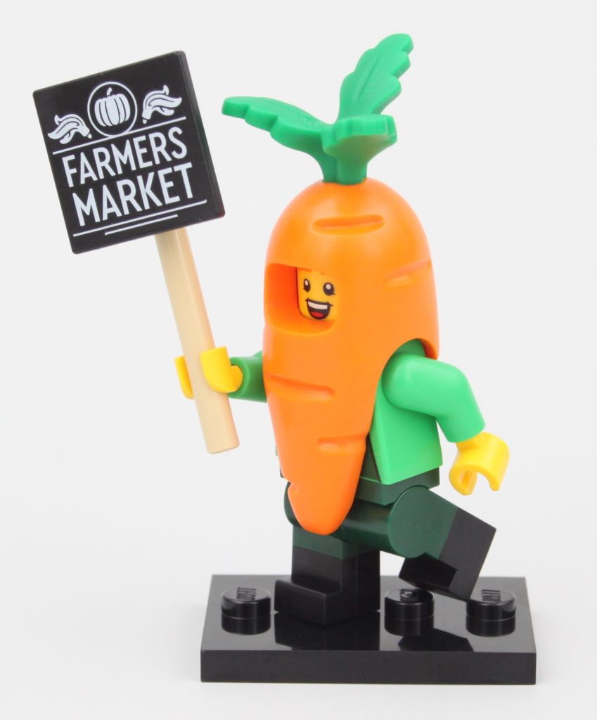 LEGO Collectible Minifigures 71037 Series 24 review Carrot Mascot 1 849x1024